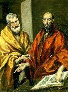 El Greco apostlarna petrus och paulus USA oil painting artist